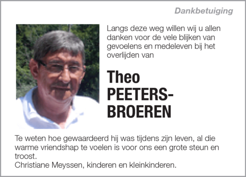 Theo PEETERS-BROEREN