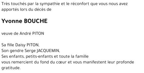 Yvonne BOUCHE