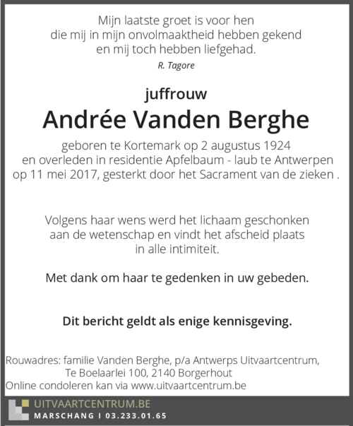 Andrea Vanden Berghe
