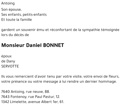 Daniel BONNET