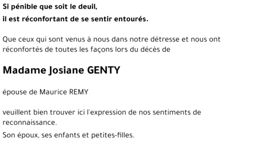 Josiane GENTY