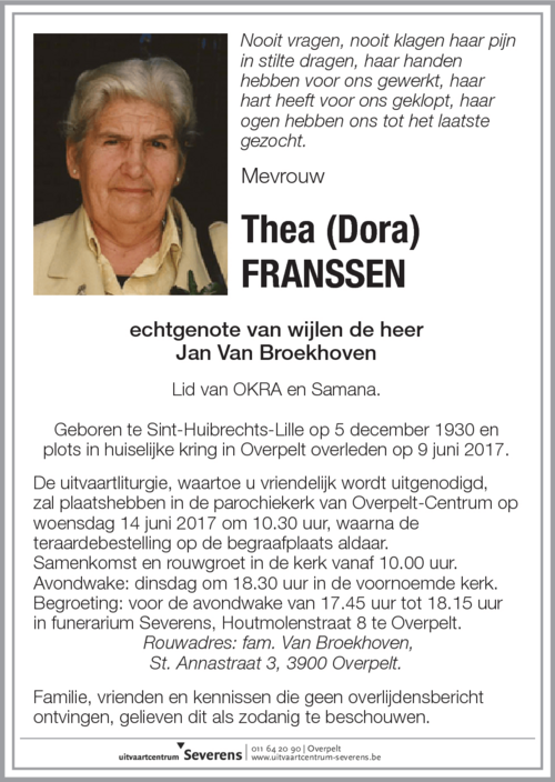 Thea (Dora) Franssen