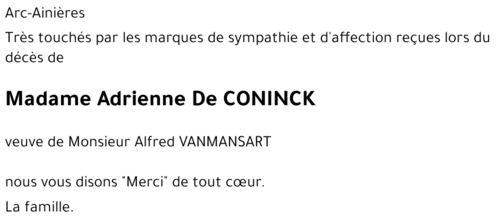 Adrienne DE CONINCK