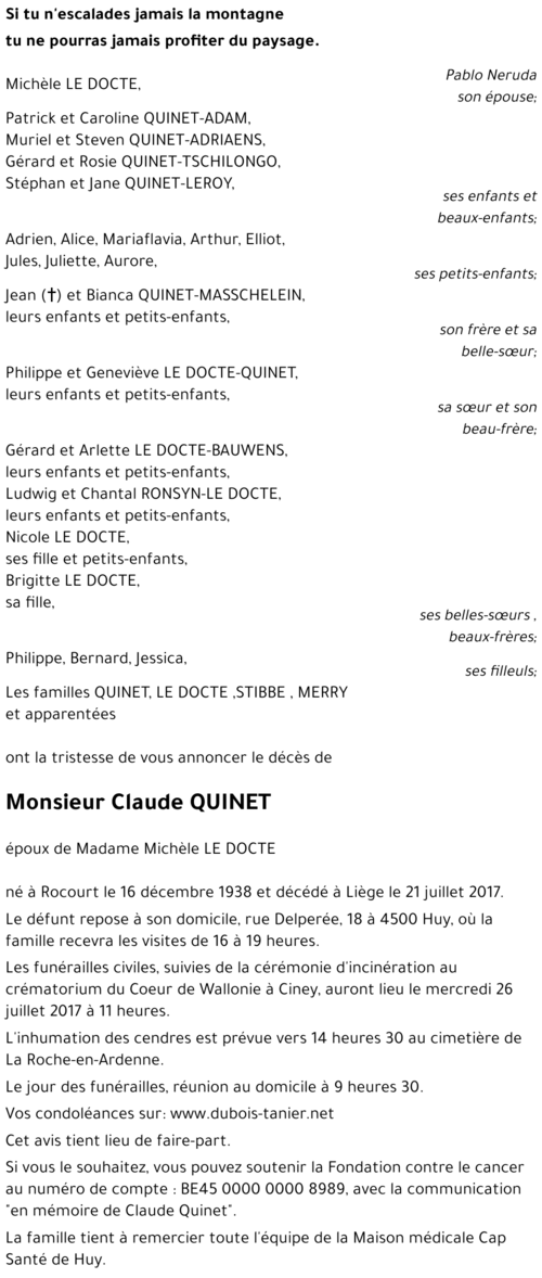 Claude QUINET