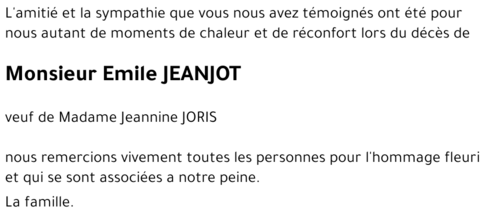 Emile JEANJOT