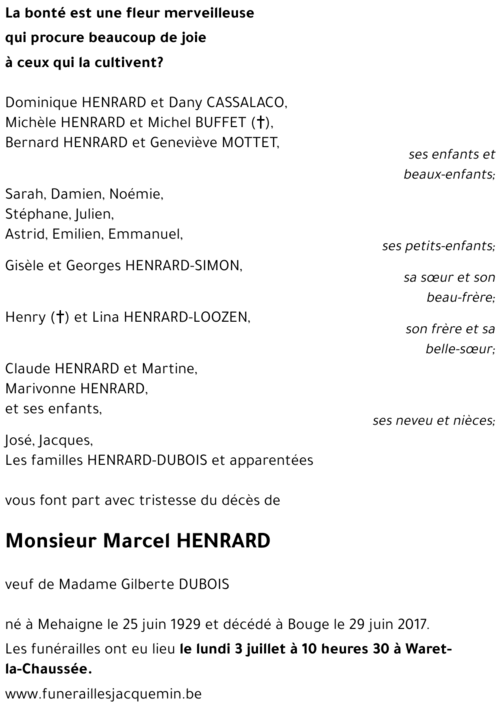 Marcel HENRARD