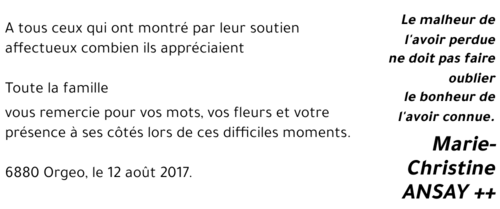 Marie-Christine ANSAY