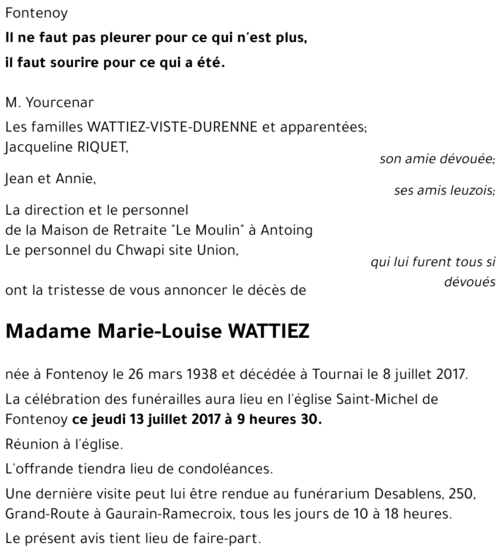 Marie-Louise WATTIEZ