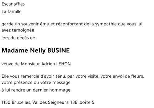 Nelly BUSINE