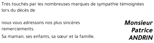 Patrice ANDRIN 