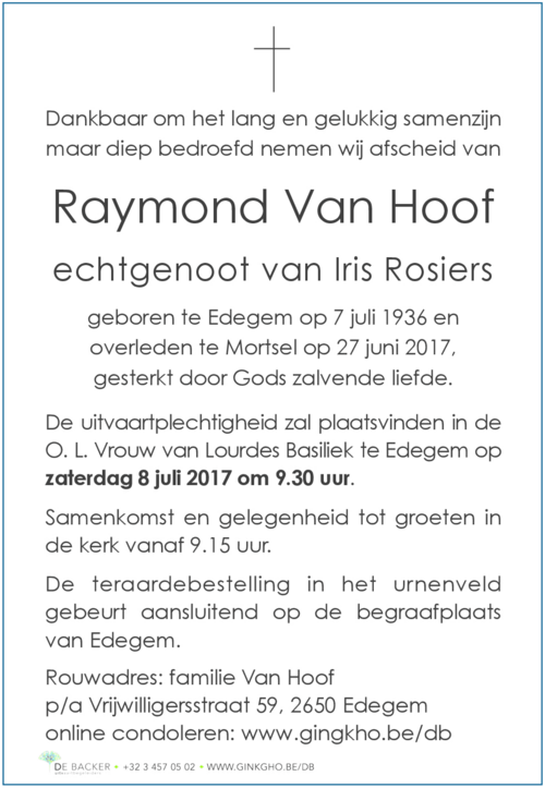 Raymond Van Hoof