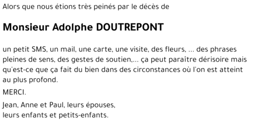 Adolphe DOUTREPONT