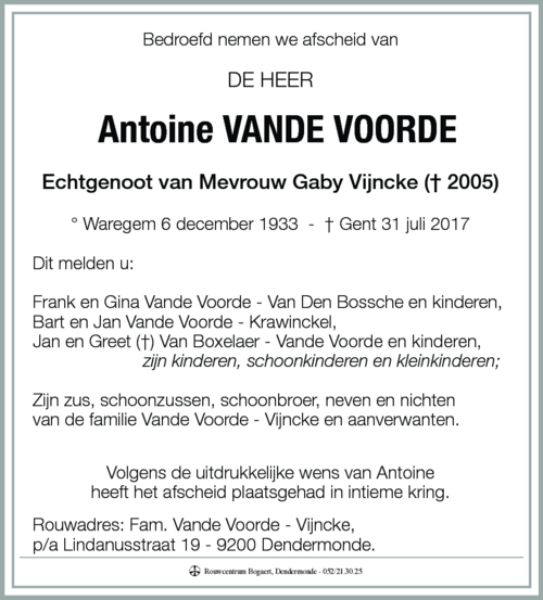 Antoine Vande Voorde