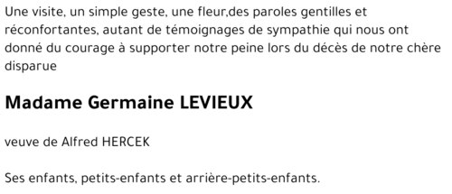 Germaine LEVIEUX
