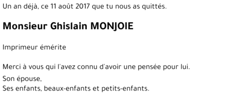 Ghislain MONJOIE