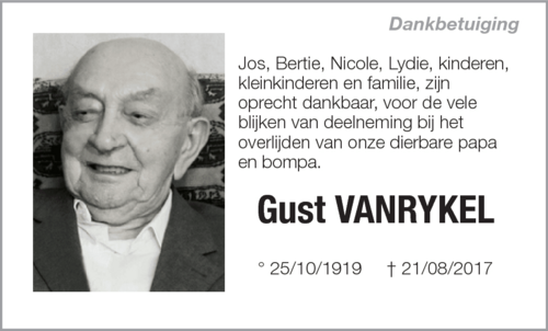 Gust Vanrykel