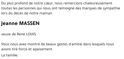 Jeanne MASSEN