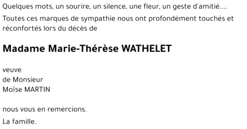 Marie-Thérèse WATHELET