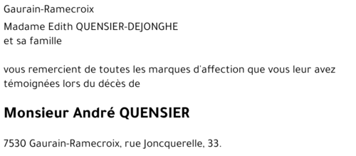 André QUENSIER