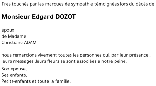 Edgard DOZOT