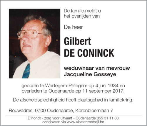 Gilbert De Coninck