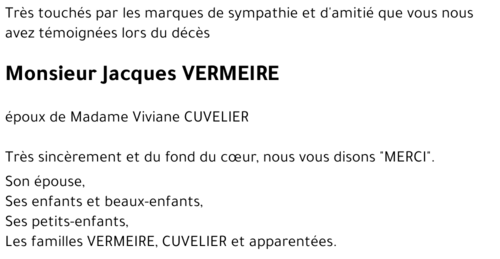 Jacques VERMEIRE