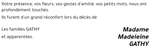 Madeleine GATHY