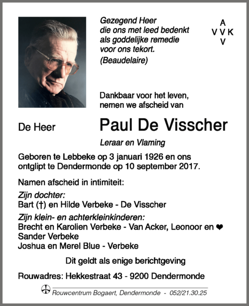 Paul De Visscher