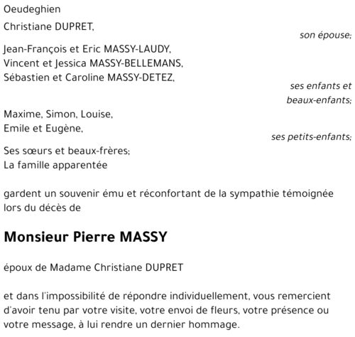 Pierre MASSY