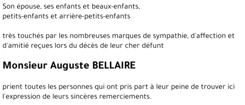 Auguste BELLAIRE