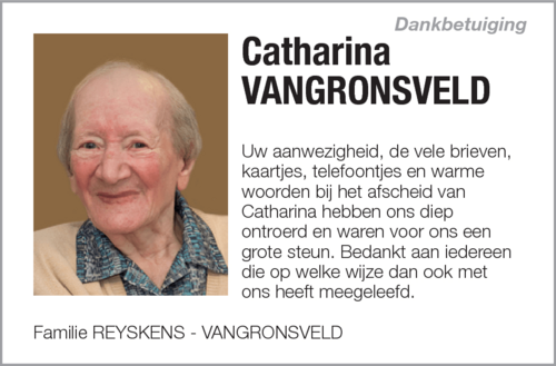 Catharina VANGRONSVELD