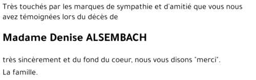 Denise ALSEMBACH