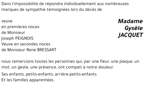 Gysèle JACQUET 