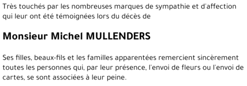 Michel MULLENDERS 