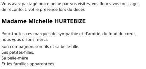 Michelle HURTEBIZE