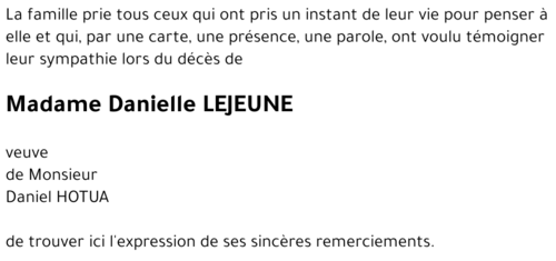 Danielle LEJEUNE