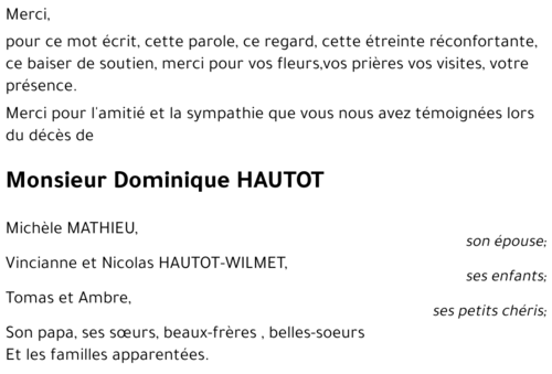 Dominique HAUTOT
