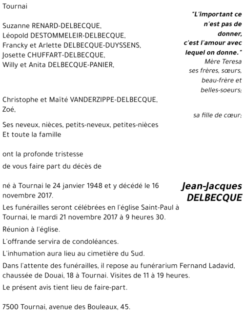 Jean-Jacques DELBECQUE