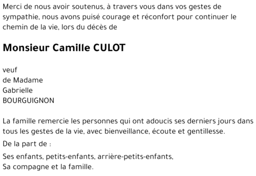 Camille CULOT