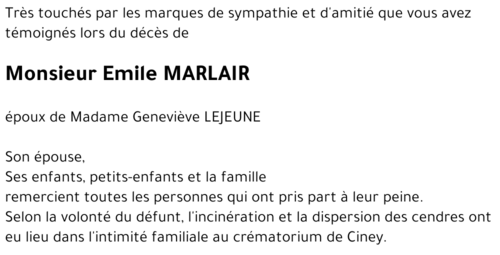 Emile MARLAIR