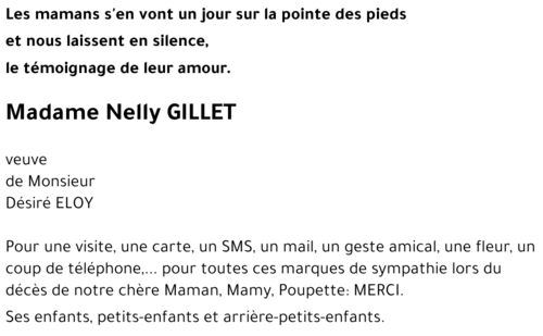 Nelly GILLET