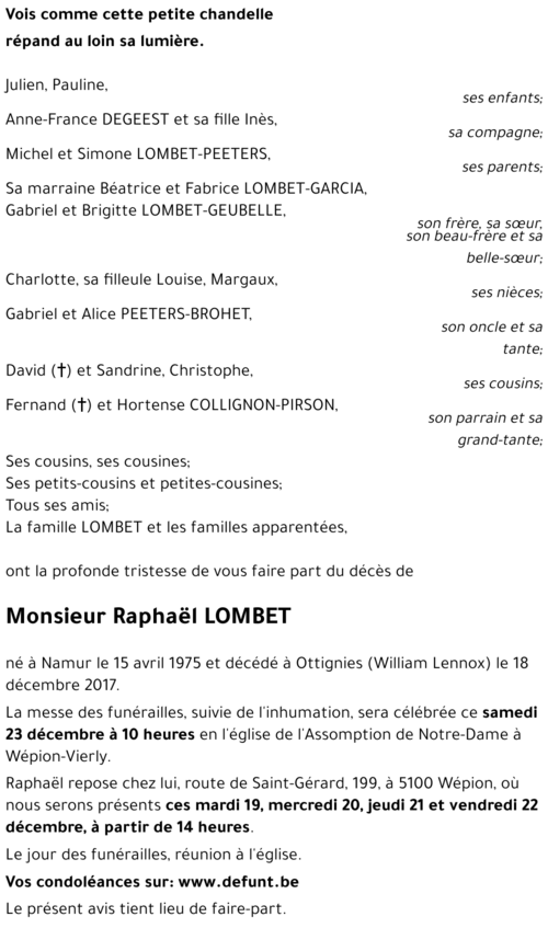 Raphaël LOMBET