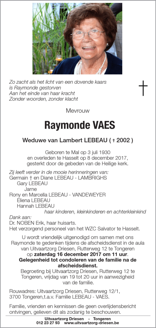 Raymonde Vaes
