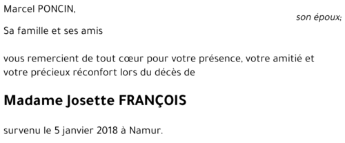Josette FRANÇOIS