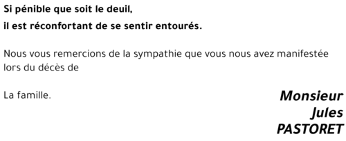 Jules PASTORET