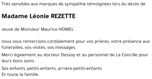Léonie REZETTE