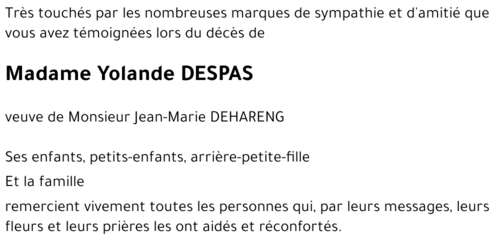 Yolande DESPAS