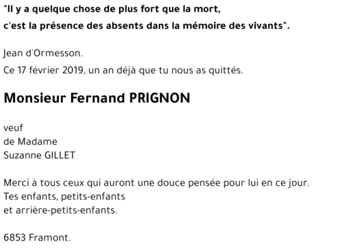 Fernand PRIGNON