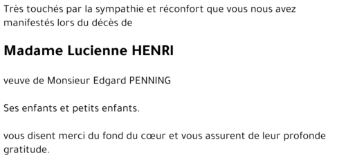 Lucienne HENRI