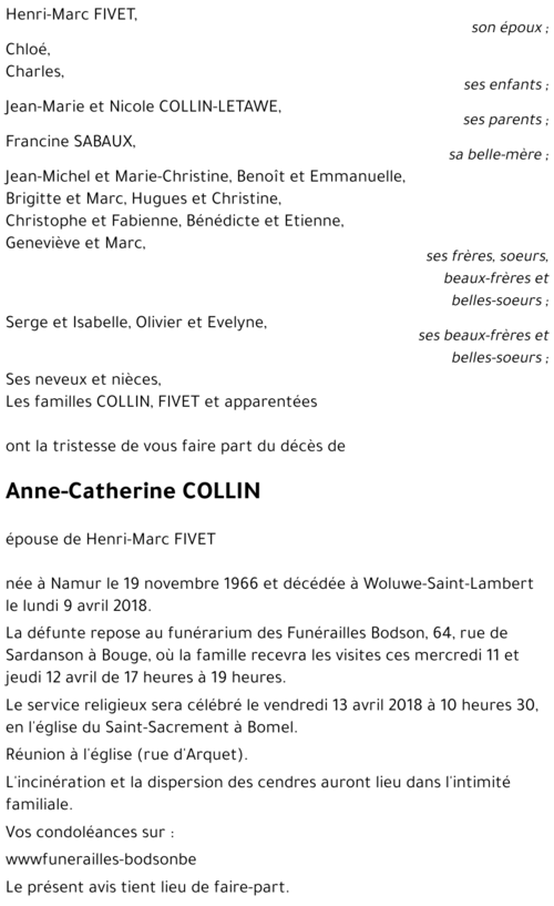Anne-Catherine COLLIN